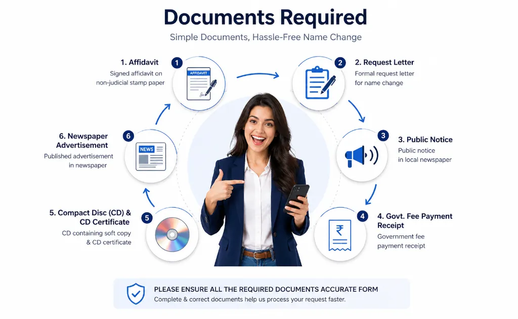 Documents Required for Name Change